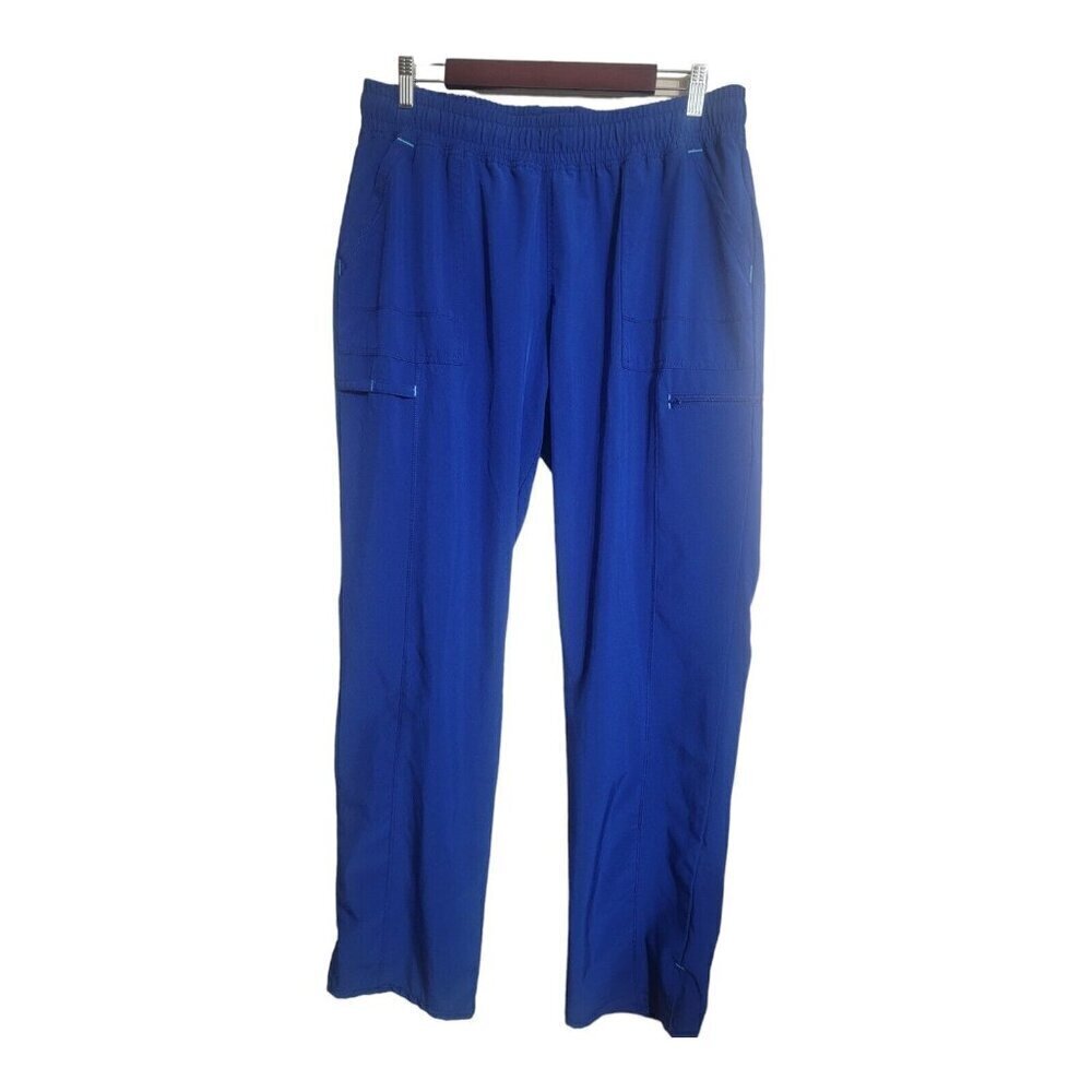 Scrub Star Pants Womens Size L Blue Scrub Workwear Nursery Hospital SSL09841B